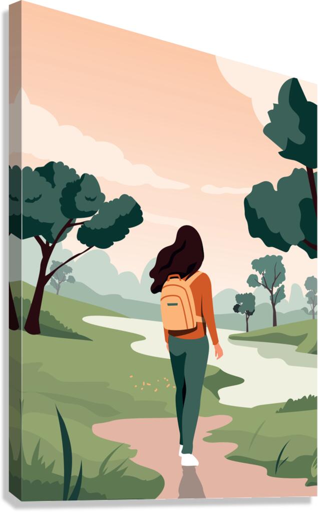 Nature Landscape. a Canvas Print