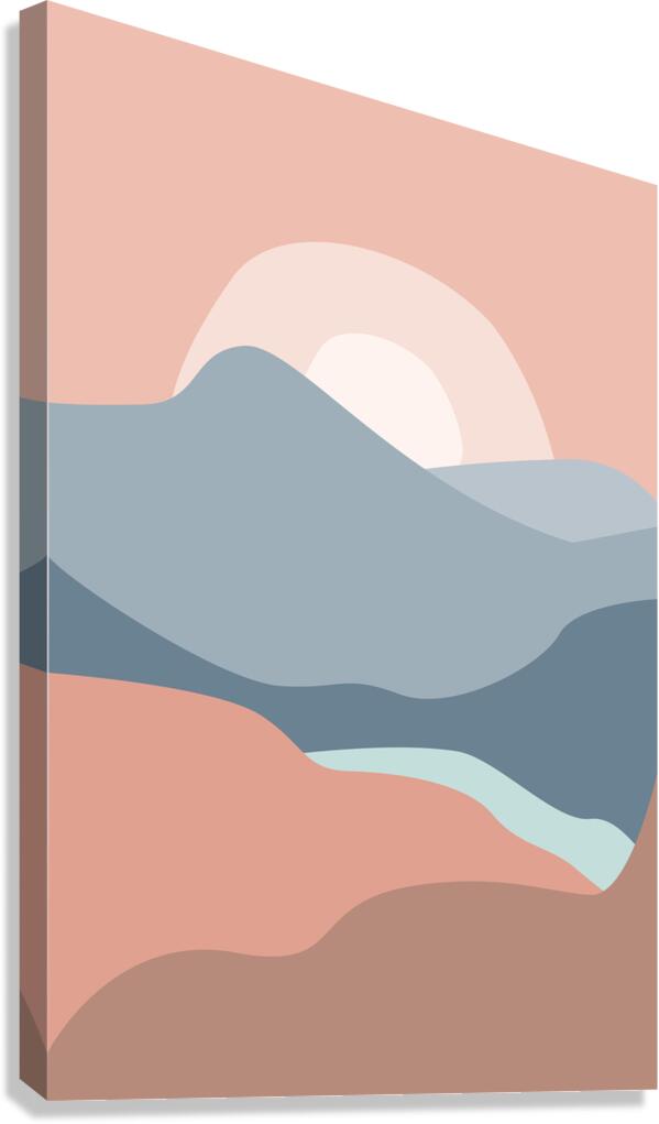 Sunset landscapes. a Canvas Print