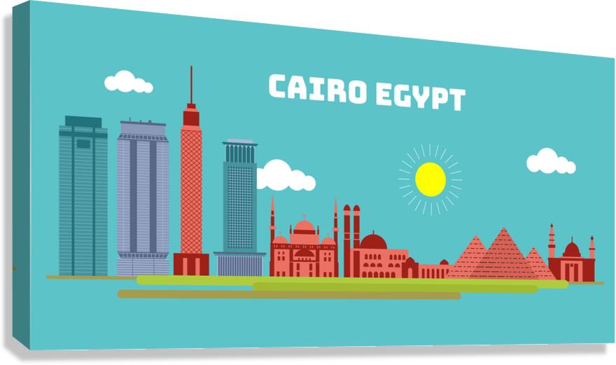 Famous Cairo Egypt  Canvas Print