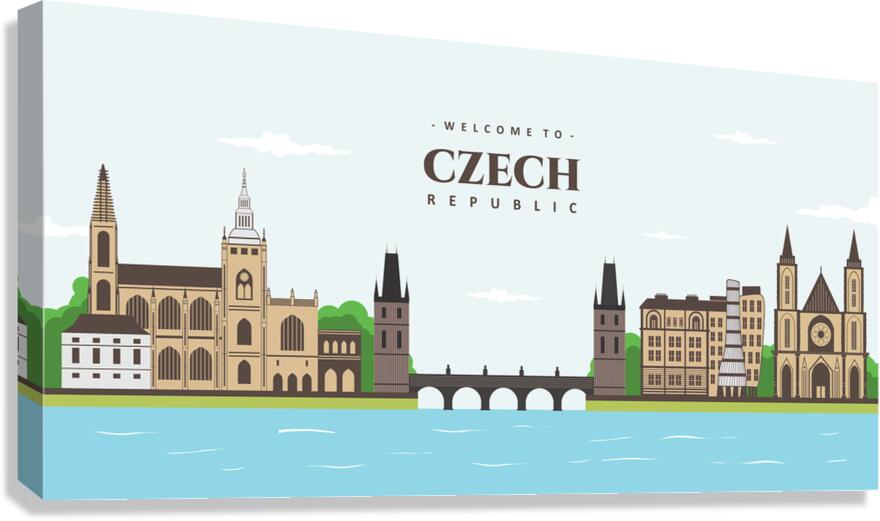 Welcome to Czech Republic Canvas Print