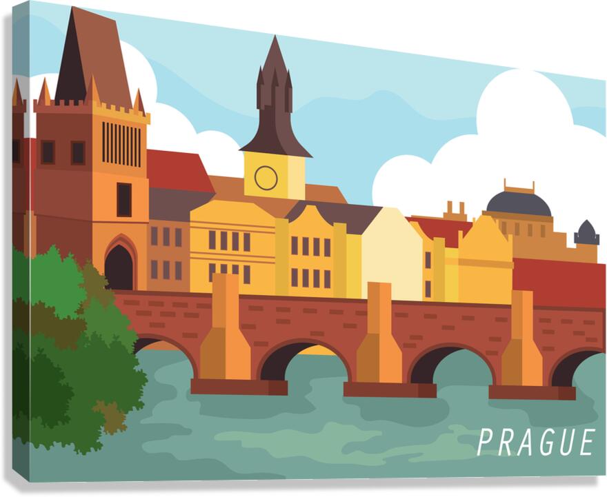 Travel to Prague Canvas Print