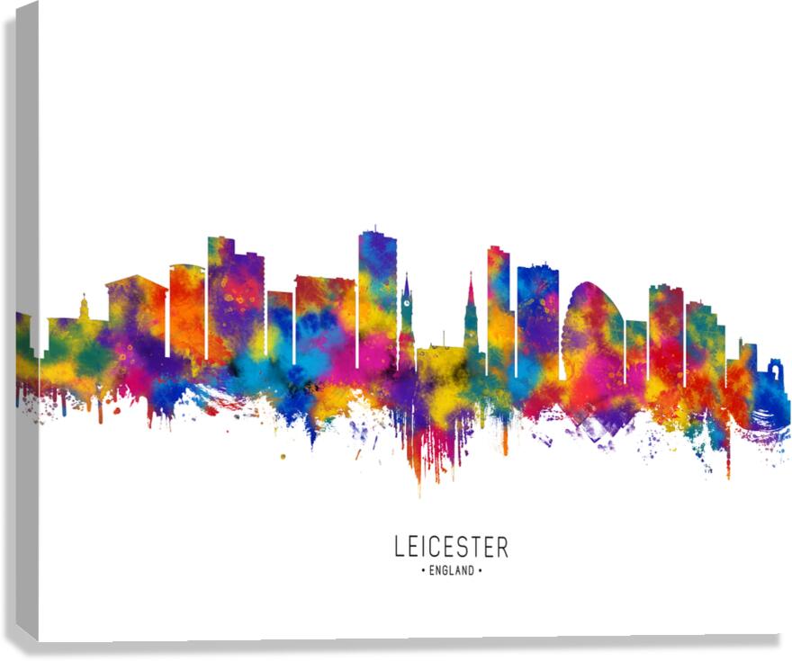 Leicester England Skyline  Canvas Print