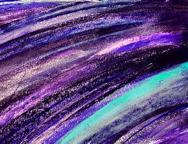Turquoise Flow Print