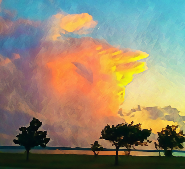 thunder cloud Print