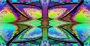 Butterfly In Rainbow Reflection