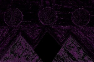 Pyramids Of Other Worlds In Purple And Black 