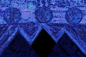 Pyramids Of Other Worlds In Blue