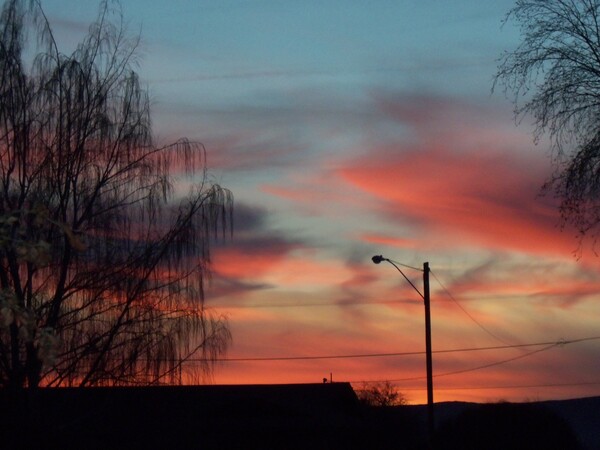 Long Ago Sunset Over Tulelake by Sherrie Larch