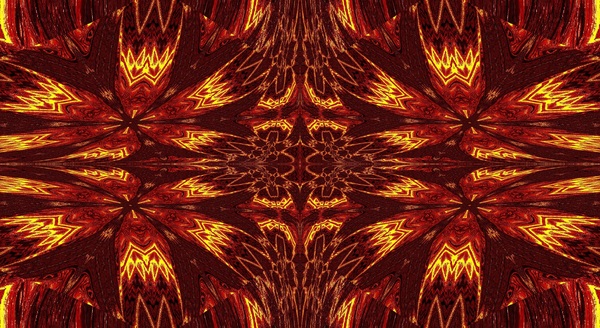 Aztec Sun Fire 42 Print