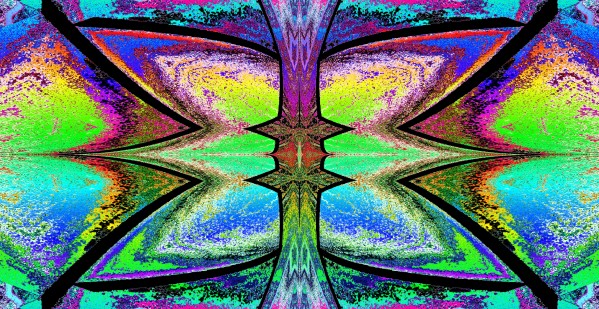 Butterfly In Rainbow Reflection Print