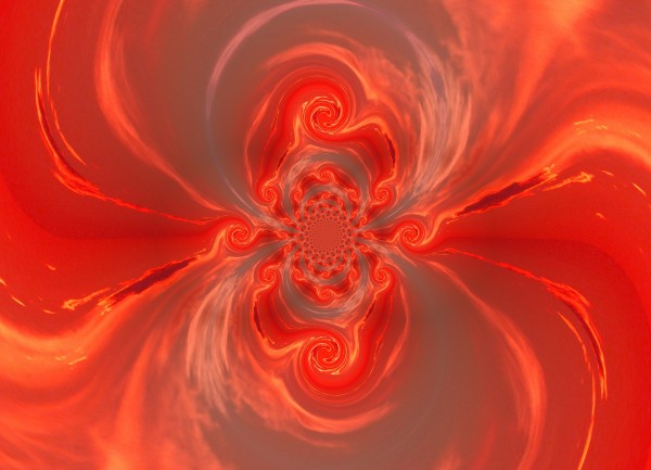 Fire Mating Phoenix Lotus by Sherrie Larch