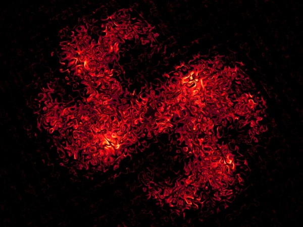 Fire Wind Red Print