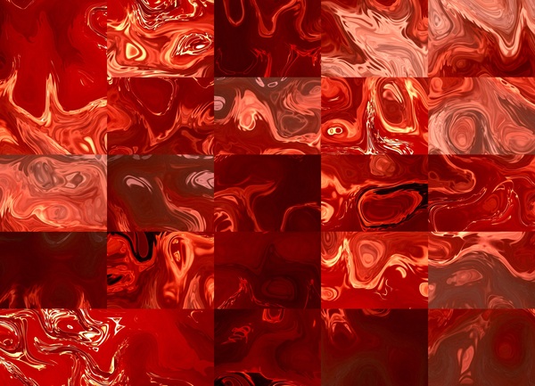 Fire Blocks Print