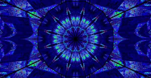 Inner Blue Light Lotus by Sherrie Larch