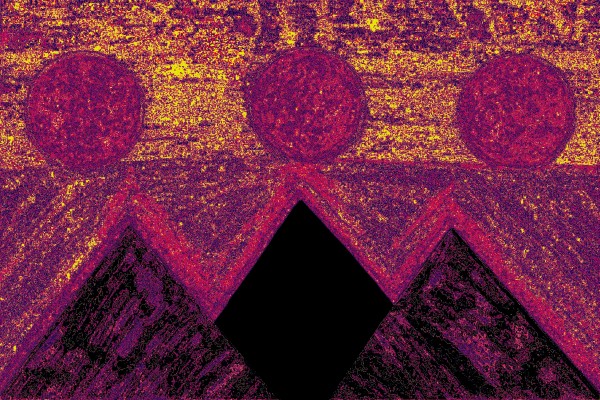 Pyramids Of Other Worlds In Golden Morning 2 by Sherrie Larch