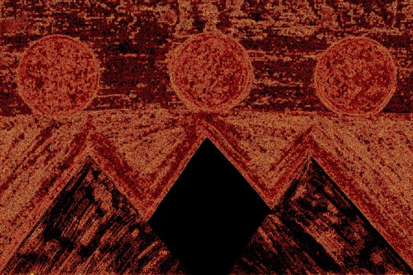Pyramids Of Other Worlds In Gold by Sherrie Larch