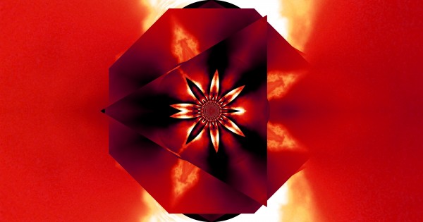 Red Fire Flower 1 Print