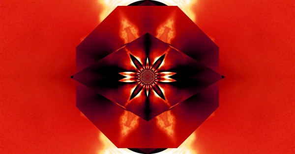 Red Fire Flower 3 Print