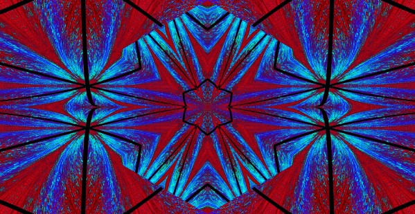 Red Lotus Blue Light by Sherrie Larch