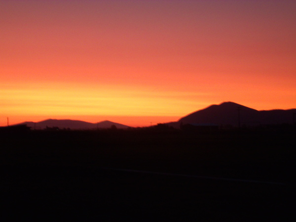 Sunset Mist Over Stukel Mountain 1 by Sherrie Larch