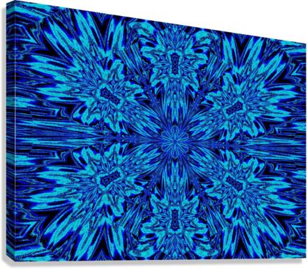Blue Daisy Canvas Print