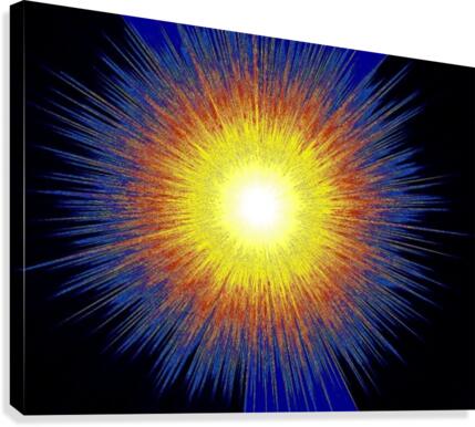Abstract Sun 9 Canvas Print