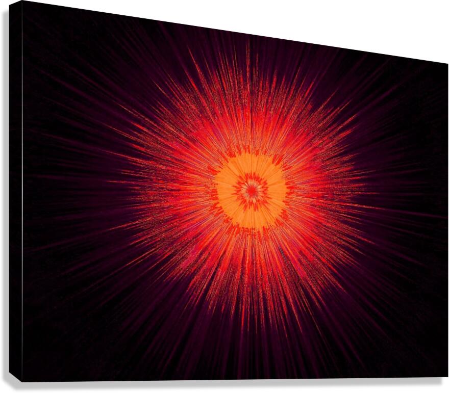 Abstract Sun 39 Canvas Print
