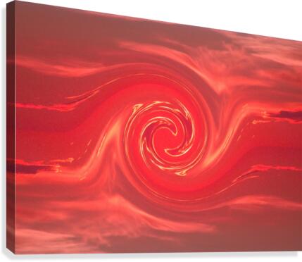 Red Mating Phoenix 1 Canvas Print