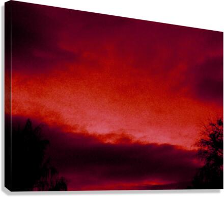 Sky in Red  Canvas Print