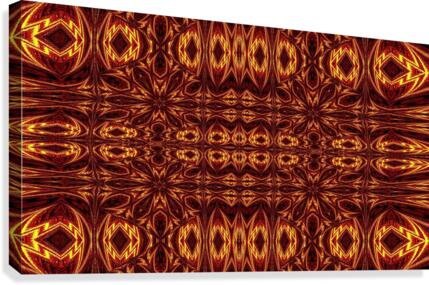 Aztec Sun Fire 21 Canvas Print