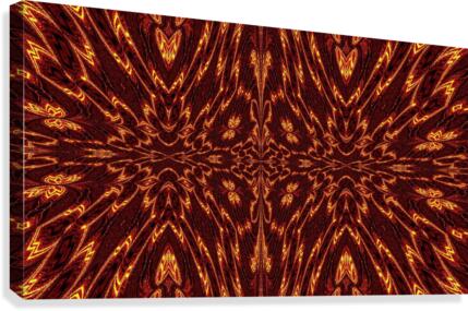 Aztec Sun Fire 29 Canvas Print