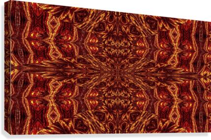 Aztec Sun Fire 40 Canvas Print
