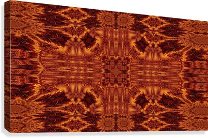 Aztec Sun Fire 113 Canvas Print
