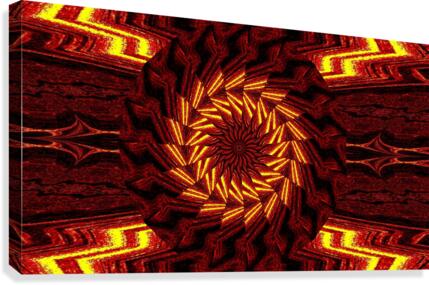 Aztec Sun Fire 138 Canvas Print