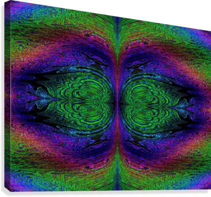 Digital Rainbow Canvas Print