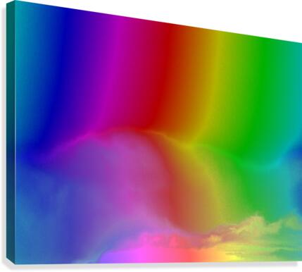 Rainbow Electricity Canvas Print