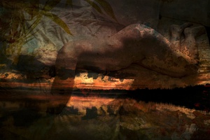 Embracing Sunset Print