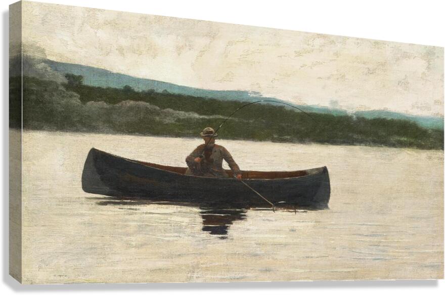 Playing a Fish Canvas Print