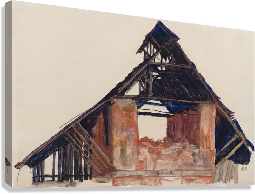 Old Gable 1913 Canvas Print