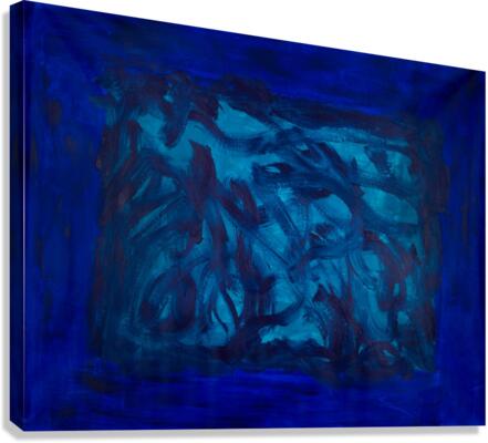 Blue Dimention Canvas Print