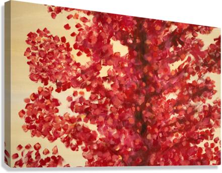 Red Forest Canvas Print