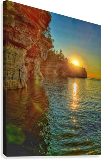 Pictured Rocks Sunset Canvas Print