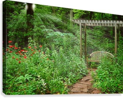 Garden Bench Canvas Print