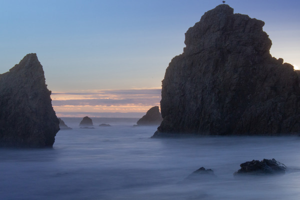Misty Waters--Malibu Coast by Christopher Nunes