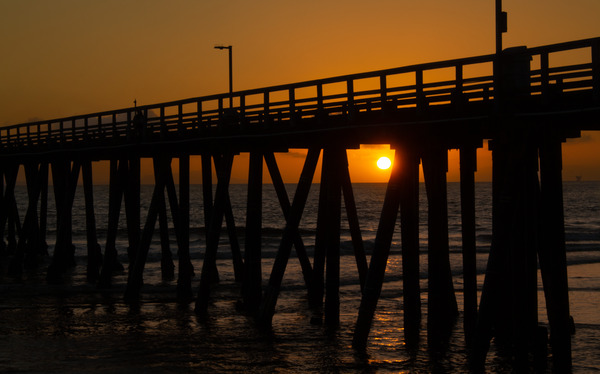 Peekaboo Sunset--Ventura Coast--California by Christopher Nunes