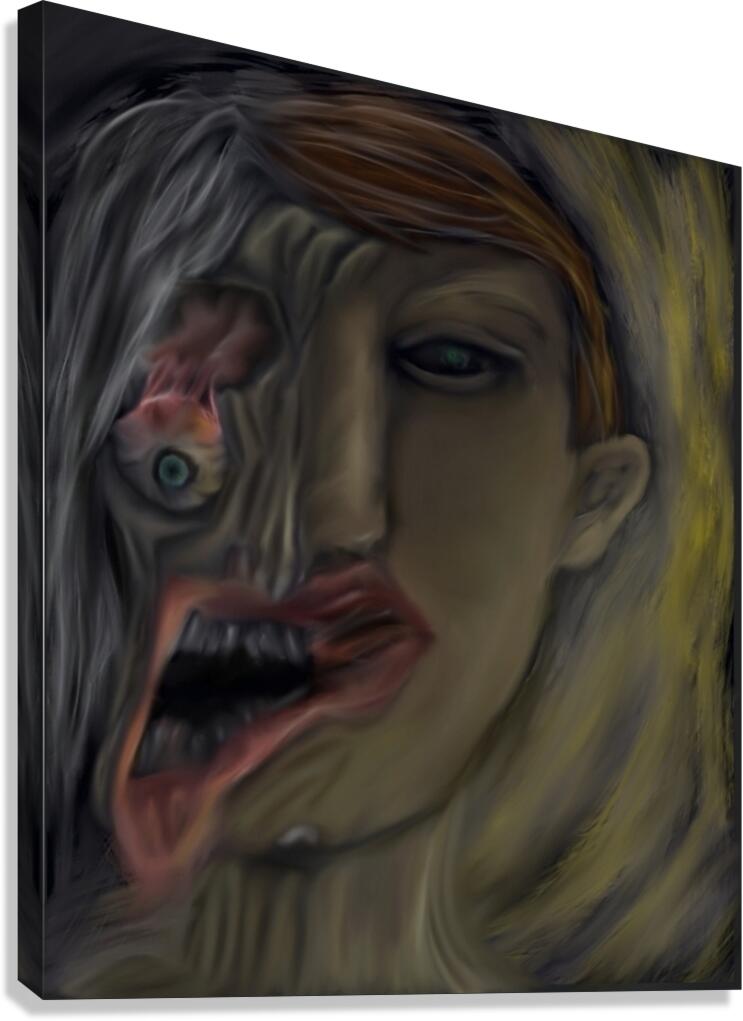 self destruction Canvas Print