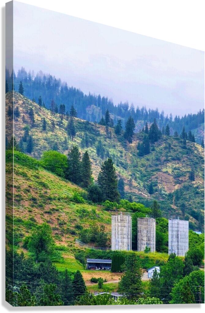 hill scape  Canvas Print