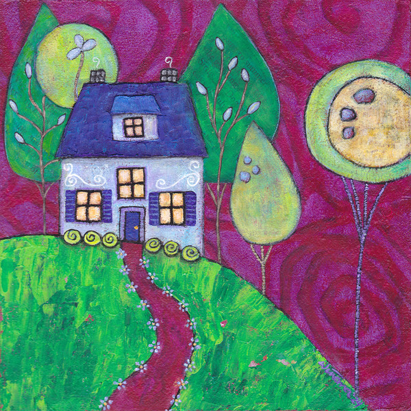 Periwinkle Cottage Print