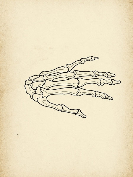 Skeleton Hand by Tyler Porpora