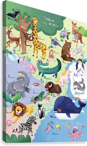 Alphabetposter Canvas Print